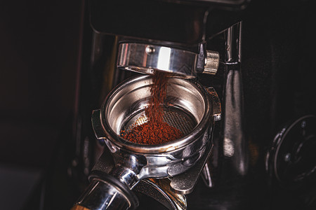 咖啡研磨机磨床研磨芳香制作者黑色香气机器高清图片
