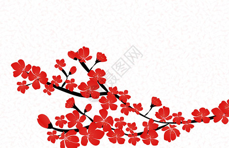 抽象花卉樱花花日本自然背景矢量图案制作花园婚礼白色花瓣粉色季节花朵卡片插图背景图片