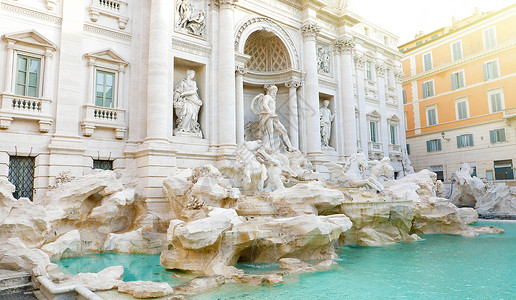 费里尼意大利罗马的风格纪念碑雕塑旅行地标艺术生活场景喷泉柱子背景