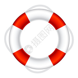 红白救生圈救生圈标志符号矢量图沉船风险血管服务生存橡皮紧迫感塑料救援巡航插画