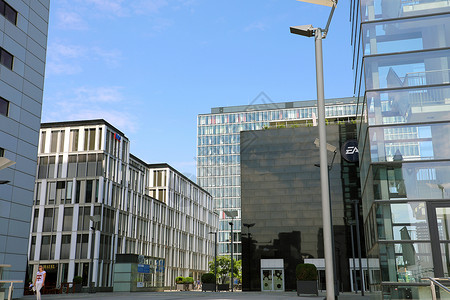 德国科隆建筑德国科隆-2018 年 5 月 31 日 德国科隆的现代商业玻璃建筑背景
