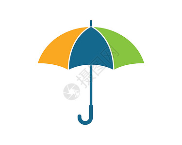伞的设计素材保险财产设计的伞矢量标志图标金融横幅健康药品信用机构投资服务房子保修单插画