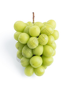 莫斯卡特美丽的一帮神马斯喀特绿葡萄 孤立在白色背景收成营养产品农业奢华销售甜点水果小路市场背景
