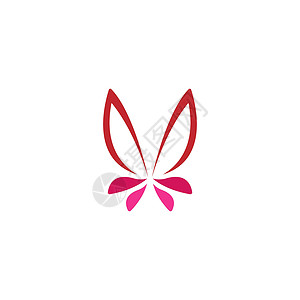 蝴蝶图标标志设计概念模板它制作图案动物标识艺术字母温泉叶子奢华翅膀公司瑜伽背景图片