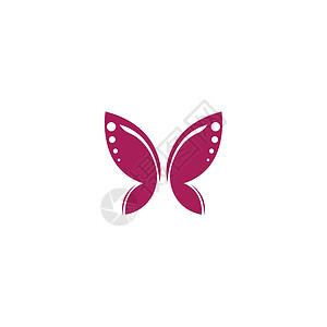 蝴蝶图标标志设计概念模板它制作图案翅膀标识动物字母瑜伽昆虫奢华商业公司生态背景图片