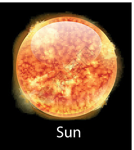 气态太阳硫化氢气体耀斑蒸汽化合物卫星太阳系天文学星星绘画插画