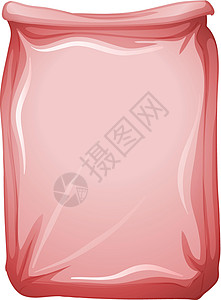 写实密封袋一个粉红色的ba设计图片