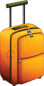 一个橙色的包袱背景图片