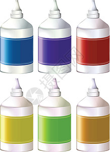 沙瓶画瓶彩色墨水瓶子生产荧光载体平版染料艺术刷子贮存鹅毛笔设计图片