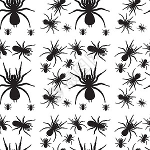 毒液与蜘蛛的无缝设计插画