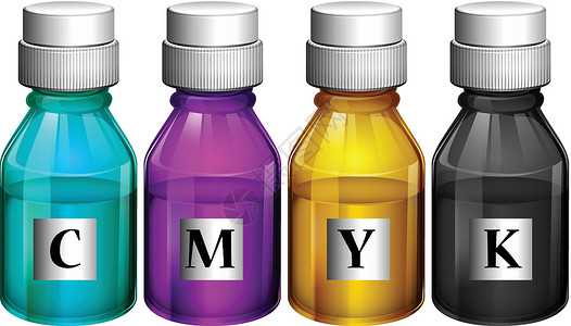 荧光剂检测瓶彩色墨水树脂着色剂平版艺术品艺术刷子凸版印刷载体艺术家设计图片