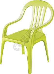 塑料椅子家具黄绿色平滑度扶手白色棕色乘员绘画靠背座位背景图片