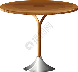 木制边框木制圆桌设计图片