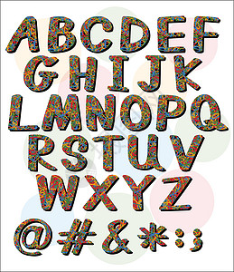 字母表的大字母艺术大写英语信件插图首都艺术品白色涂鸦绘画背景图片