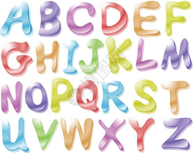 字母学校教育字体卡通片幼儿园绿色知识紫色白色横幅背景图片
