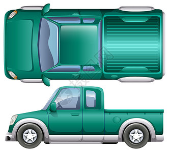 接机天线鸟眼绘画白色汽油货物绿色运输发动机车轮背景图片