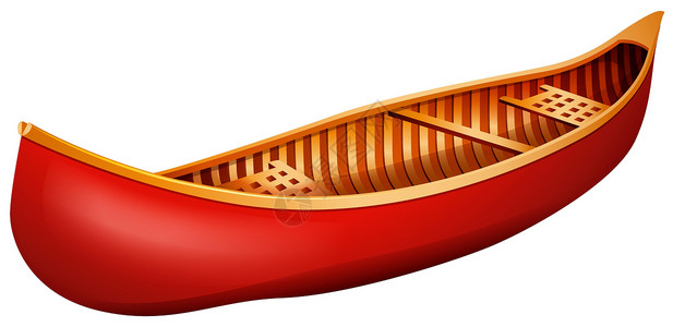 独木舟绘画运输木头工艺血管手工座位卡通片物品工具背景图片