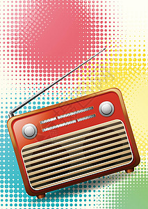 电台广播无线电广播电台收音机扬声器娱乐装饰品享受频率木板歌曲韵律天线设计图片