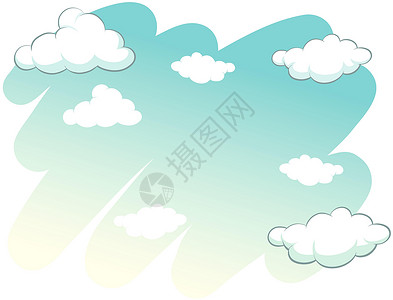 天高云谈云在天空中资源风景白色天线多云礼物海报绘画菜单广告设计图片