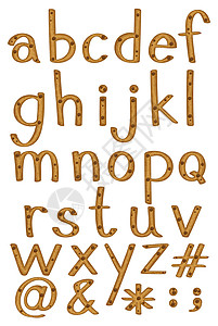 字母字母顺序海报学校棕色白色知识字体教育小写幼儿园英语背景图片