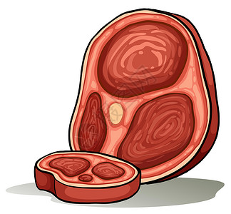 鲜切牛腱子肉大部分的米亚菜单猪肉白色倾斜食物卡通片英语狮子艺术剪贴设计图片