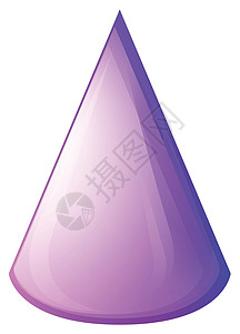 白色的紫色圆锥形式背景图片