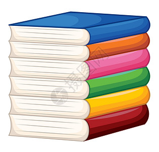藏着丰富多彩的书籍教育艺术文件小说学校粉色橙子夹子蓝色插图背景图片