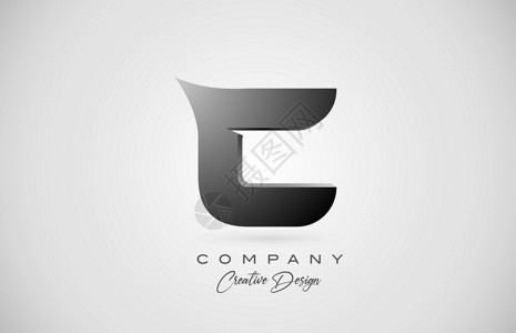 萌宠家字体设计黑梯度中的字母 C 图标标识 为企业和公司设计的创意设计设计图片
