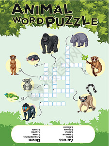 动物拼图动物词拼图的游戏设计设计图片