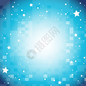 蓝色星星背景设计背景图片