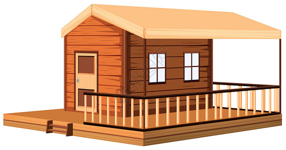 木屋建筑设计背景图片