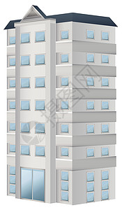 公寓建筑的 3D 设计绘画插图艺术剪裁等距建筑师财产小路夹子办公室背景图片