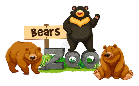 三只裸熊zo中的三只熊插画