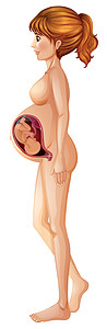大婴儿素材孕妇背着大宝宝设计图片