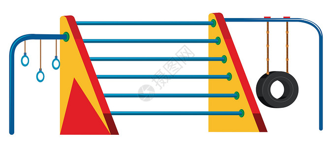 户外游乐场单杠系列背景图片