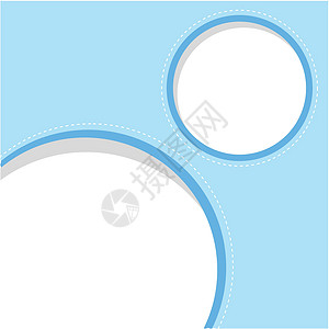 Circle 蓝框模板背景图片
