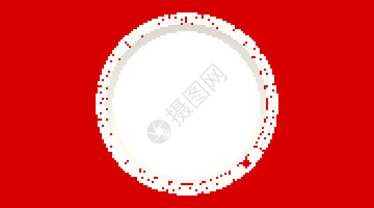 红色背景的圆形框架背景图片