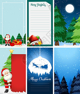 圣诞节背景模板指示牌节日海报边界季节月亮天空插图旅行横幅背景图片