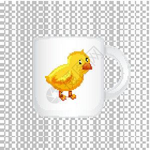 石榴花与小鸡咖啡杯设计与小鸡图形设计图片