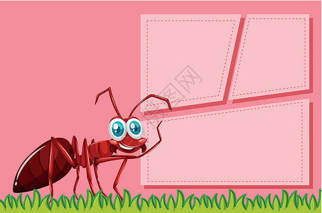 红蚂蚁画框场景背景图片