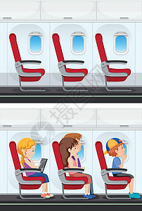 乘客座位平面内饰一套设计图片