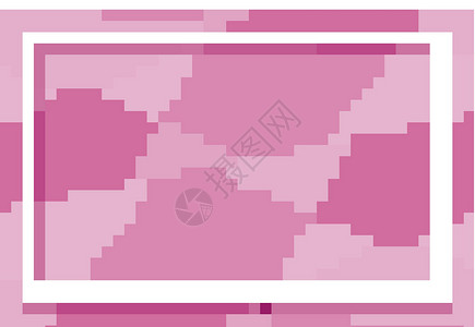 粉红色背景与白色框架披萨卡通片彩色艺术品海报艺术边界夹子横幅卡片背景图片
