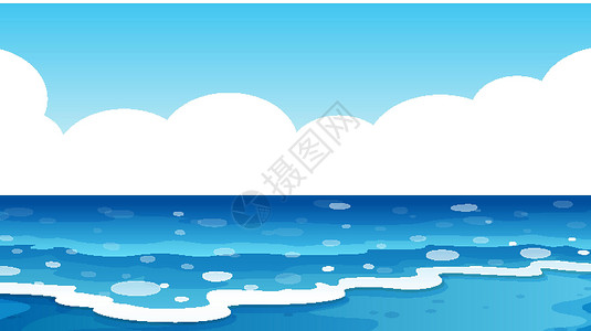 蓝色海洋背景场景背景图片