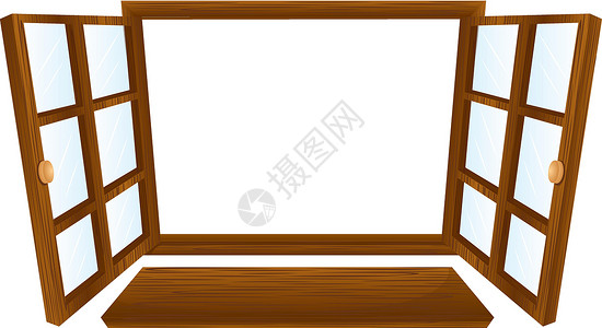 打开窗口家庭长方形正方形粮食建筑卡通片窗户材料玻璃边界背景图片