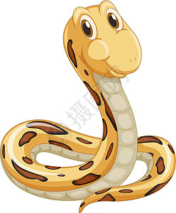 蛇在惠特乐趣插图棕色爬虫吉祥物荒野绘画卡通片动画捕食者背景图片
