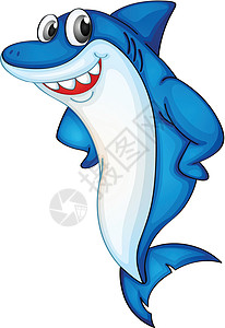 蓝色鲨鱼漫画分享鲨鱼动物海洋动画牙齿脚蹼厚脸乐趣生物食肉设计图片