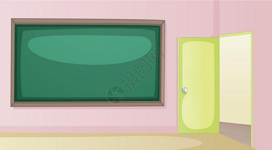 空空教室粉色剧院房间卡通片学校黄色研究所墙壁学习教育背景图片