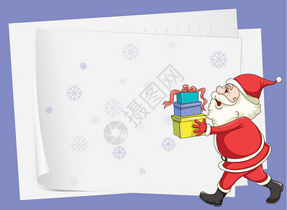 圣诞男生素材纸页和圣诞老人织物男人蓝色男性棉布卡通片床单孩子们紫色广告设计图片