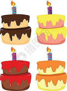 巧克力海绵蛋糕蛋糕小吃甜点庆典剪裁火焰海绵小路卡通片绘画糖果设计图片