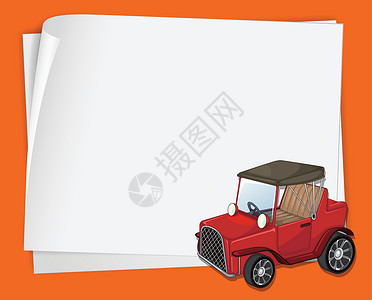 纸做车素材旧车床单边界艺术叶子汽车标签运输卡片草图阴影设计图片